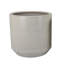 Ensemble de 2 pots à fleurs ronds Gloria, céramique blanche texturée 15 14 po