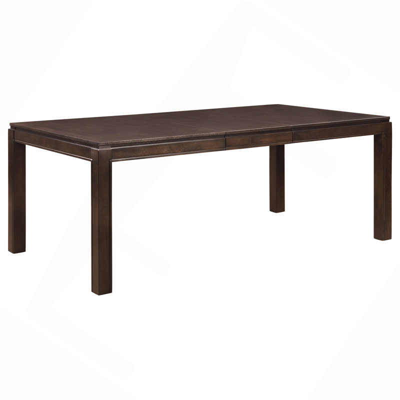 Table de salle à manger de conception contemporaine 1pc avec rallonge séparée