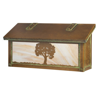 Boîte aux lettres murale chêne tree