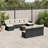 Vidaxl Garden Sofa Set Black