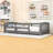 Wood Floor Bed with Safety Guardrails-759245140-759245144
