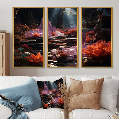 Marinello - Abstract Landscape Wall Art Living Room Set