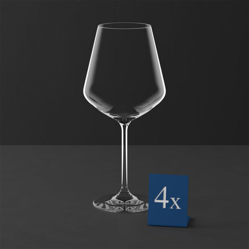 Villeroy & Boch La Divina 680 ml Burgundy Wine Glasses Set of 4