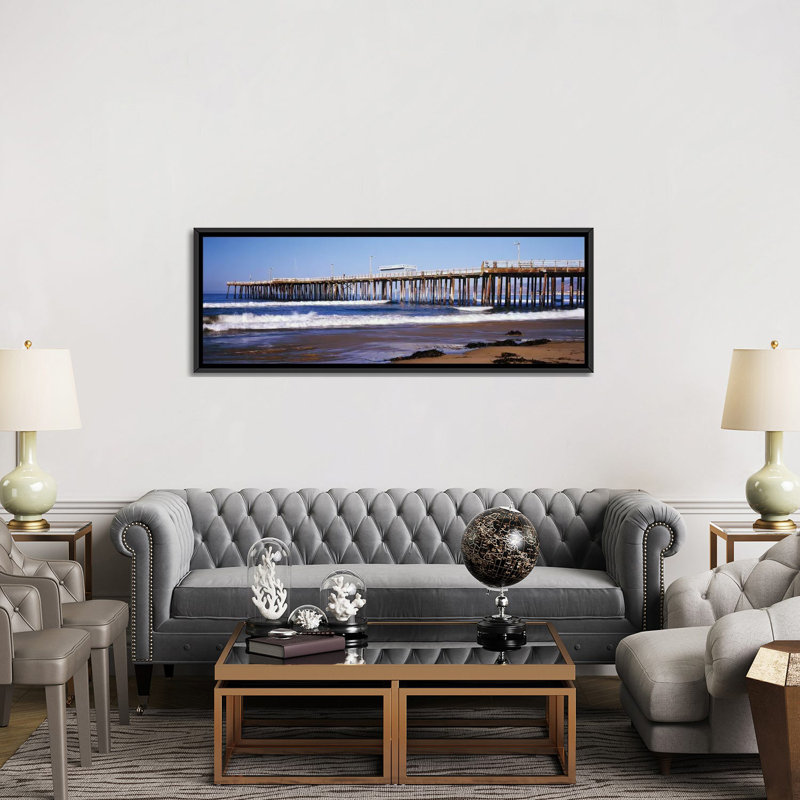Reproduction de photo sur toile, H 12 po x l 36 po x P 1,5 po, Toile avec cadre noir