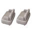 Banc rembourré en similicuir crème-101363933