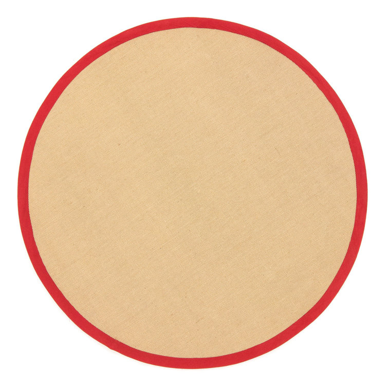Sisal Hand Woven Red Rug