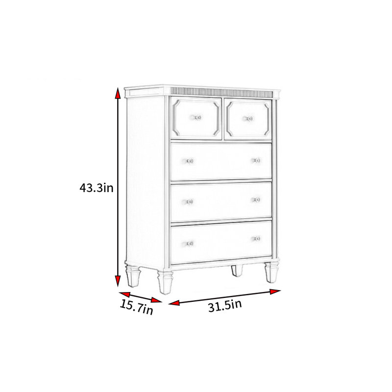 Commode d'appoint de style minimaliste français, Bleu clair