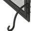 Pare-étincelles moderne en fer avec portes et outils, noir mat, 50,5 po x 32 po 5,5 po et noir mat inclus, 50,5 W 32 H 5,5 P