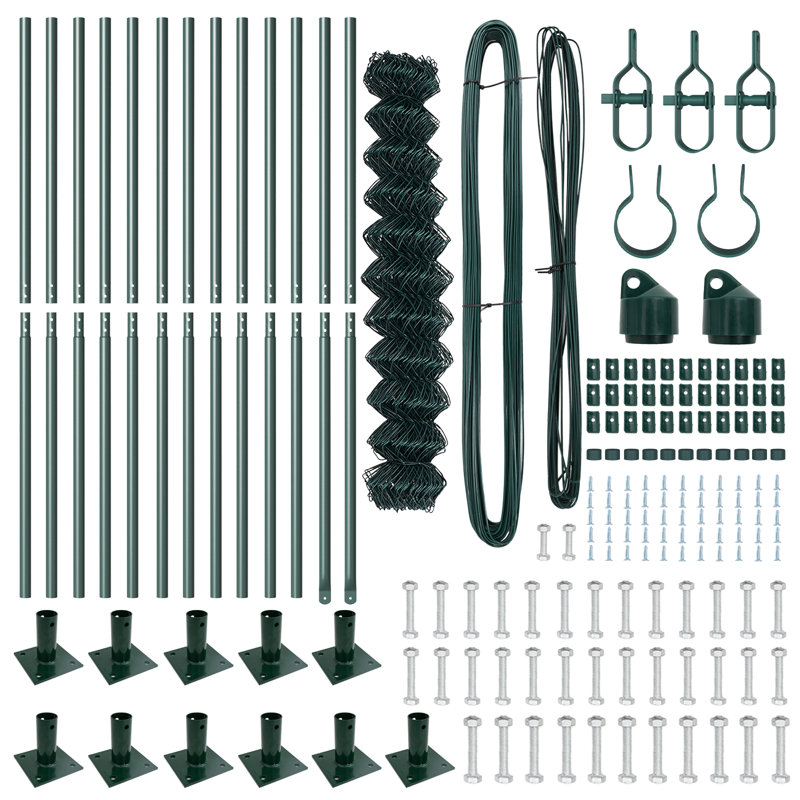 Chain Link Fence , 80cm H x 2500cm W, Green