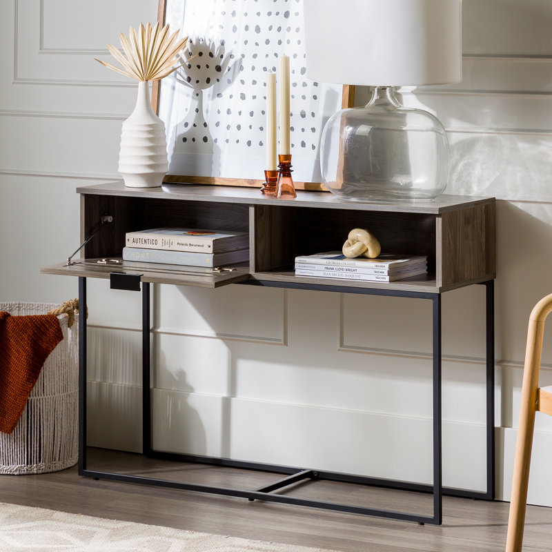 Console de 42 po Briella, Gris ardoise