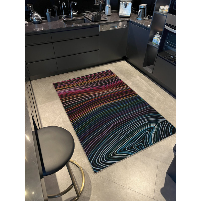 Tapis décoratif moderne Mira Mira, Tapis de couloir 3 pi 9,81 po x 6 pi 6,74 po