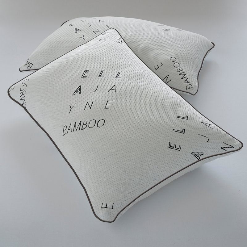 Coussin en bambou Ella Jayne - Support moyen pour toutes les positions de sommeil, Grand oreiller: 20 po x 30 po