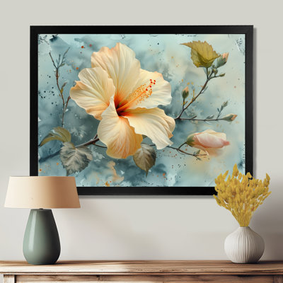 Hibiscus jaune et gris - Hibiscus