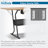 Sew Ready Eclipse Hobby Sewing Table with Storage Drawer and Shelves, Maple