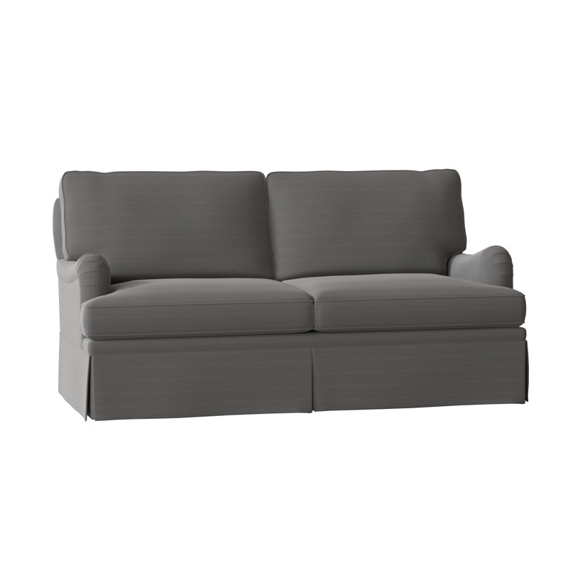London Sofa, 96" W, Flannery Silver