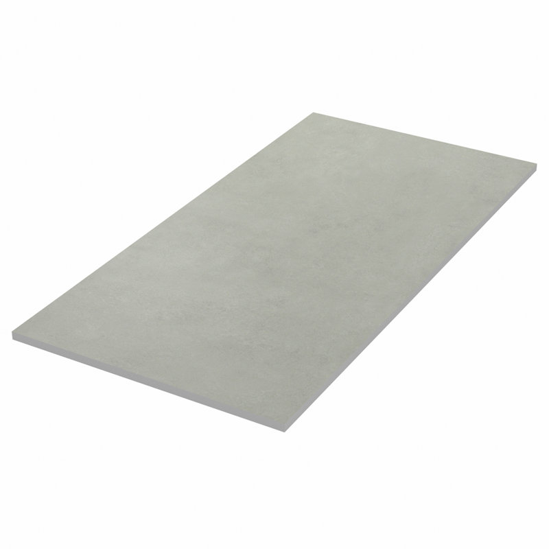 Foundry Concrete 12" x 24" Porcelain Wall and Floor Tile, Light Olive Green