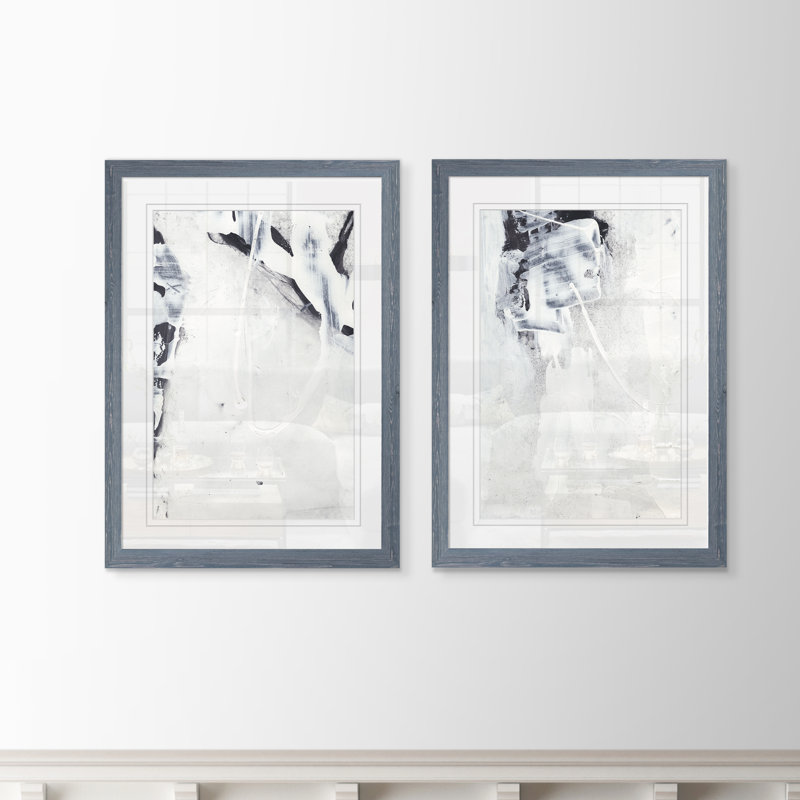 «Fire and Ice I» par Vincent Van Gogh, ensemble de 2 reproductions d'art encadrées, H 24 po x l 18 po x P 1,25 po, Blanc