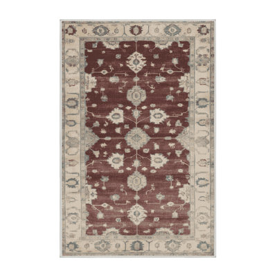 Machine Washable Overdyed Beige Area Rug