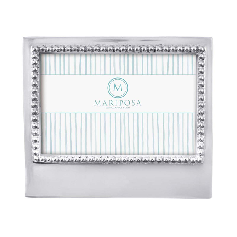 Classic Silver Polished Aluminum 4x6 Picture Frame