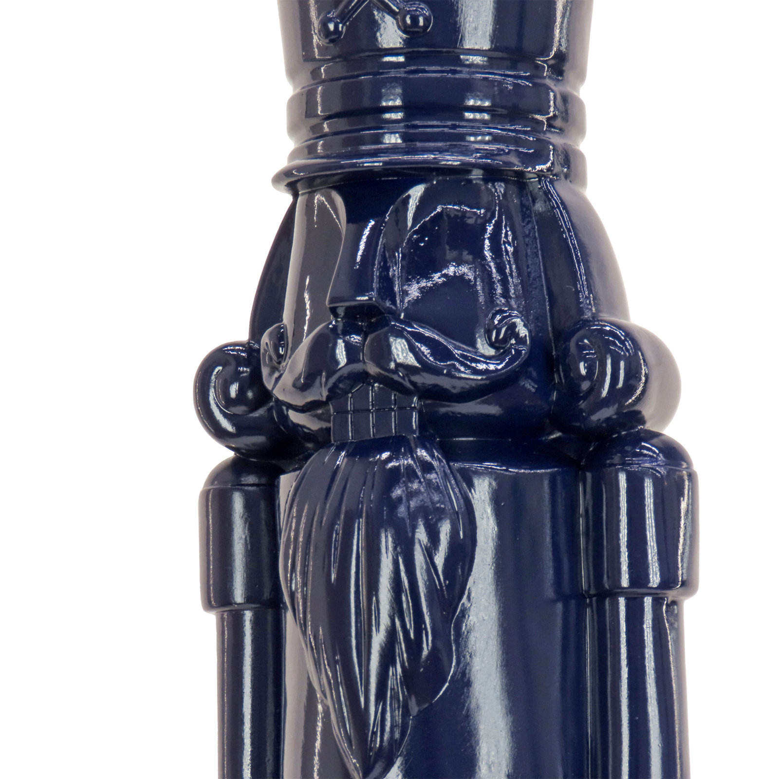 Nutcracker Christmas Decor, 18.00" H x 4.33" W x 5.12" D, Navy