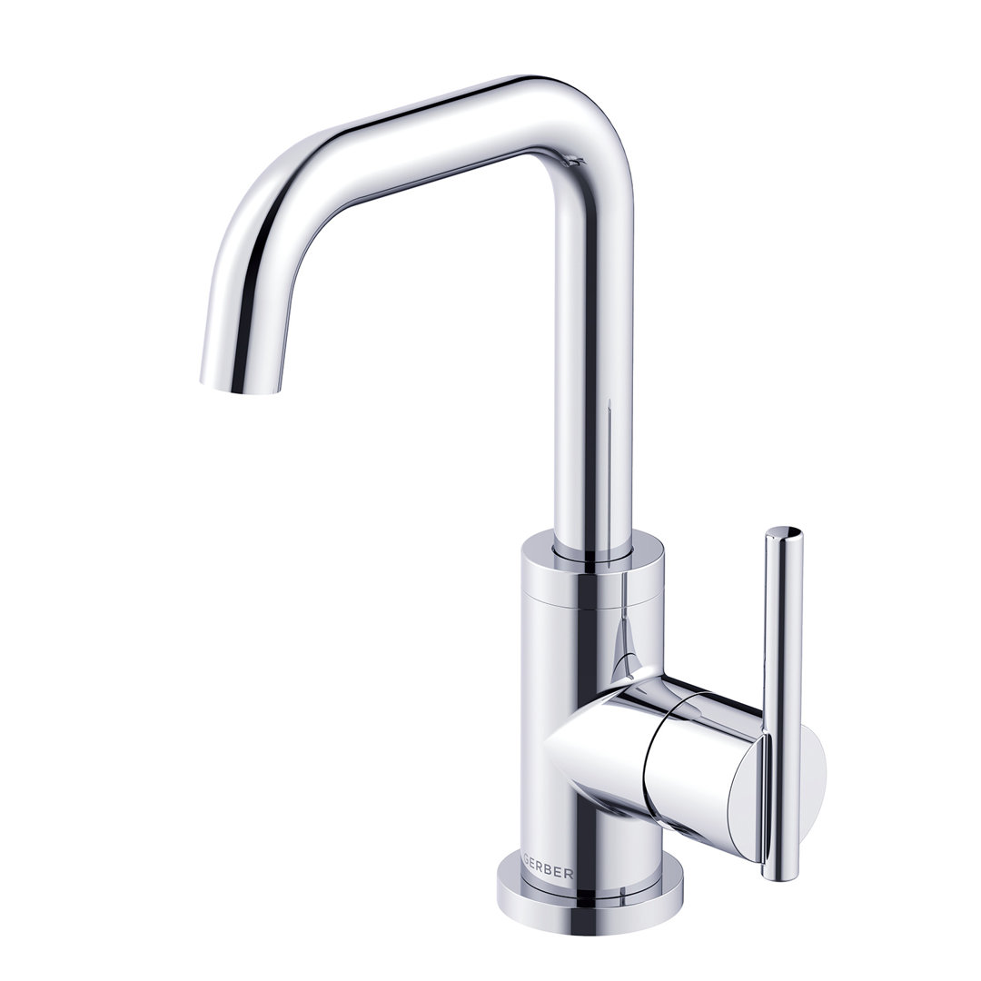 Parma Single Handle Single Hole Bathroom Faucet with Metal Touch Down Drain Included Gerber 