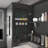 LED Cabinet Mirror with Defogging Function, Storage Rack and Hair Dryer Holder