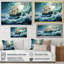 The Pirate Boat Odyssey's Voyage I - Art mural classique-14601479-14601721