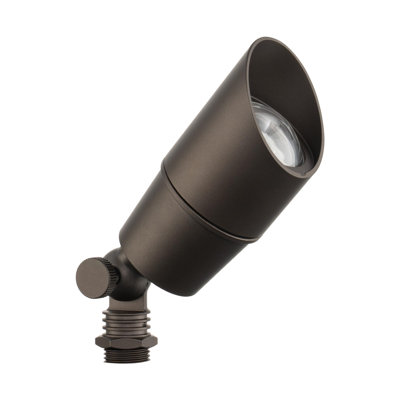 East Grove Home Amped Landscape Lighting 12V Accent Spot Light with MR16 Socket in Bronze Powder Coated Aluminum