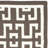Amelah Flat Weave Banana Silk/Wool/Cotton Geometric Rug in Chocolate/Ivory-1522891560