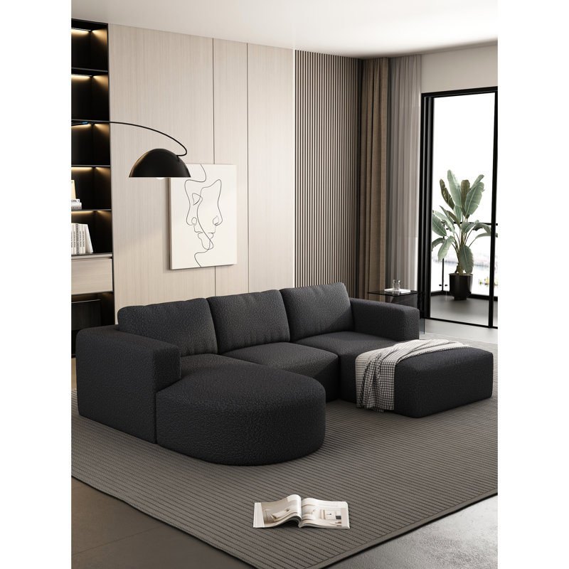 Modulaire avec sac à ressort - support de corps polyvalent, en U gris foncé respirant