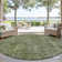Machine Washable Indoor/Outdoor Cinead ACN1656 Green Rug