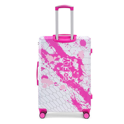 PC Spinner Wheel Luggage, Carry on Suitcase, With Printed pattern and Combination Lock, Suitable For Travel Vacations / Business Trips / Campus Life