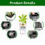 Pot de fleurs carré pour intérieur, extérieur, pot de fleurs en rotin artificiel pour porche, patio, cour arrière-358459308-358459315
