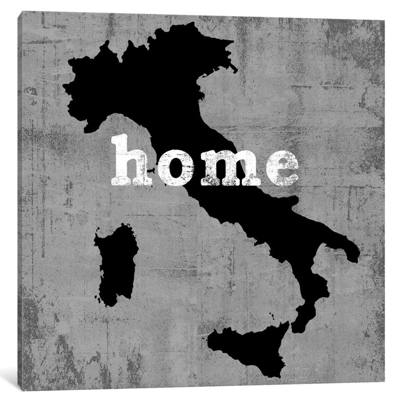 « this is home series : italie », reproduction d’impression sur toile, H 12 po x l 12 po x P 1,5 po