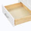 Meuble-lavabo simple 25 po avec plateau en marbre de Carrare et miroir Vallee-57369408