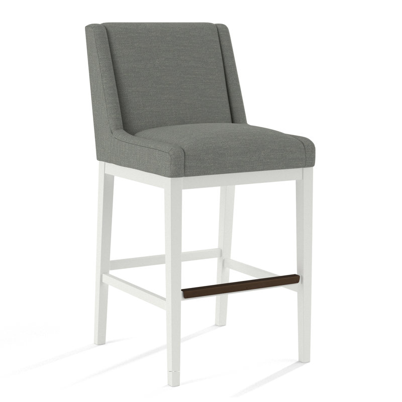Upholstered Stool, 61471-61, White
