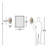 Kierra Transitional 2 Light Glass Rod Wall Sconce-67987322