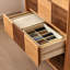 Commode d'appoint en bois massif Simple Checkerboard
