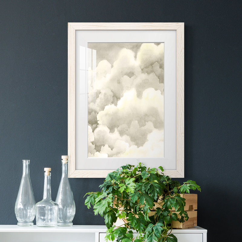 Tempête Storm Brew II matte encadrée - prête à être suspendue, Cadre blanc, H 24 po x l 20 po x P 1 po