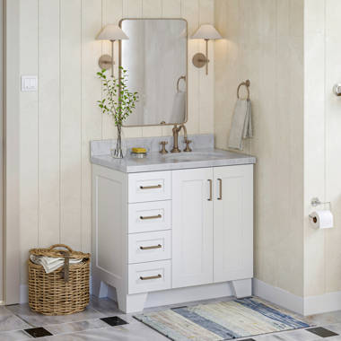 Latitude Run® Amariani Right Offset 36 Single Bathroom Vanity Base Only &  Reviews