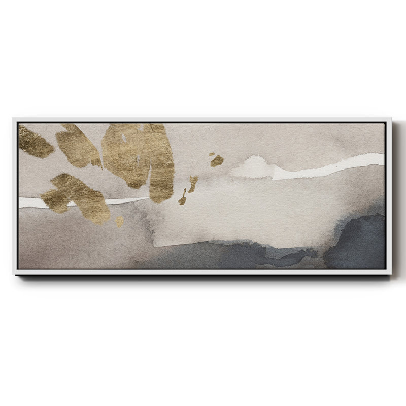 Aquarelle sur toile dorée III
