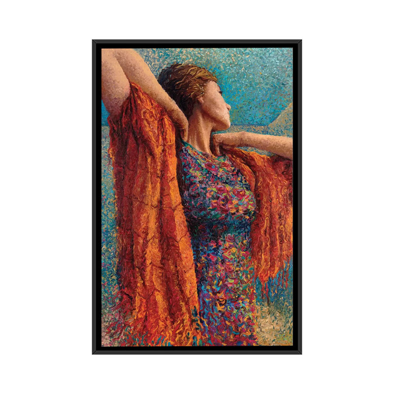 Reproduction d’art sur toile tendue, "gibbonsing scott-miss" et "écharpe", H 26 po x l 18 po x P 1,5 po, Pas de tapis