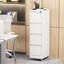 Classeur vertical à 4 tiroirs verrouillables en métal sur roulettes - Armoire verrouillable robuste pour la maison et le bureau-745112440