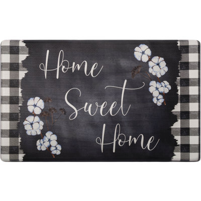 Checkered Water Resistant Anti-Fatigue Non-Skid Kitchen Mat