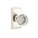 Privacy Providence Crystal Clear Acrylic Knob with Rectangular Rose