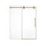 Porte de douche coulissante simple sans cadre l 56 à 60 po x H 72 po - verre trempé transparent de 5/16 po (8 mm), conception à dérivation-126143832