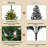 4ft Pre-Lit Small Potted Christmas Tree with Warm White LED Lights