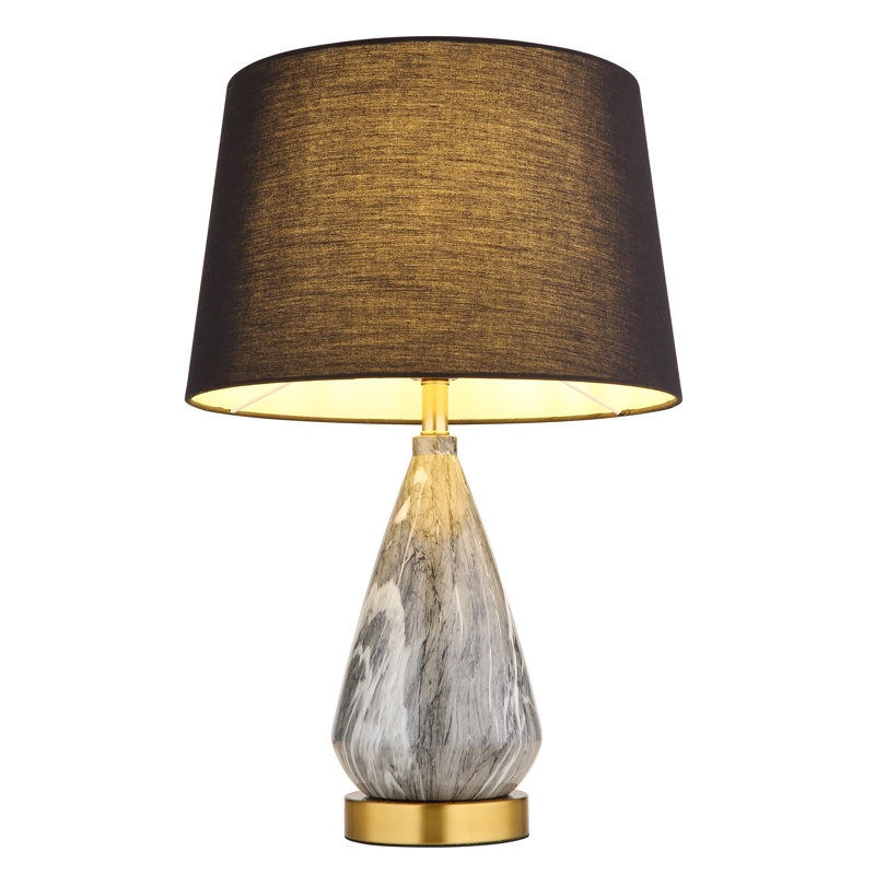 Balcke Metal Table Lamp, Gold colours, Black