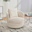 Fauteuil demi-tonneau pivotant moderne Chenille