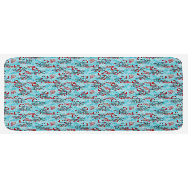 Tapis de cuisine peacock